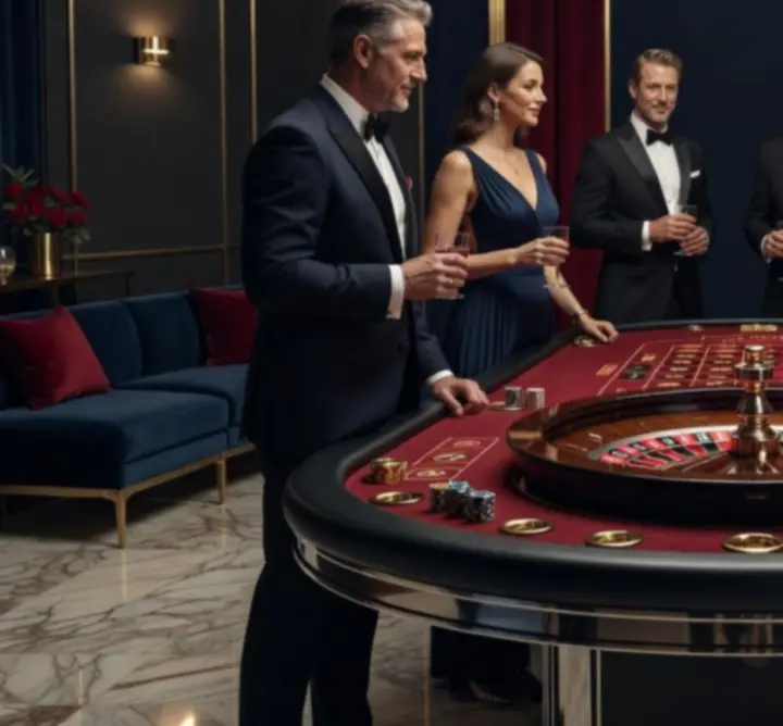 Premium roulette table setup at an Australian event venue
